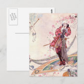 Nielsen in poeder en crinoline briefkaart (Voorkant / Achterkant)