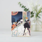 Nielsen in poeder en crinoline briefkaart (Staand voorkant)