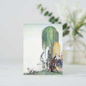 Nielsen in poeder en crinoline briefkaart (Staand voorkant)