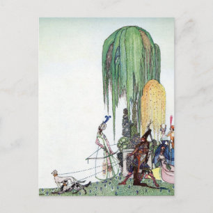 Nielsen in poeder en crinoline briefkaart