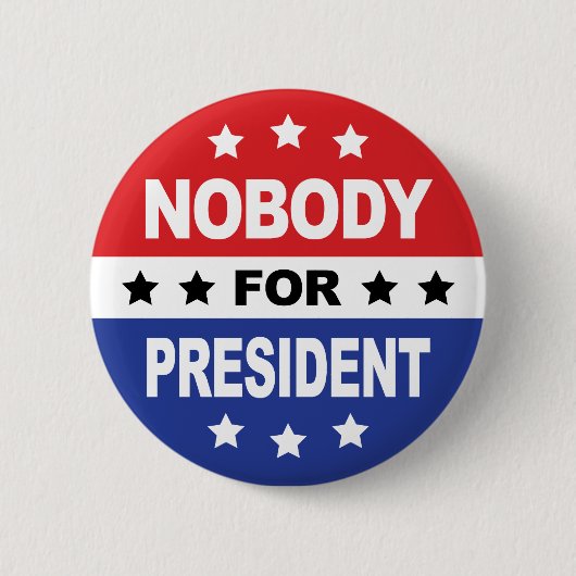 Niemand als President Ronde Button 5,7 Cm (Voorkant)