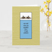 Niemand anders kan je schoenen vullen - voor manne kaart (Gele Bloem)