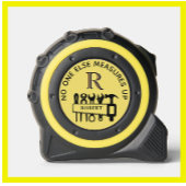 Niemand anders meet een monogram naam rolmaat