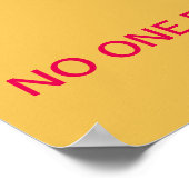 - niemand anders zal het voor jou doen poster (Hoek)