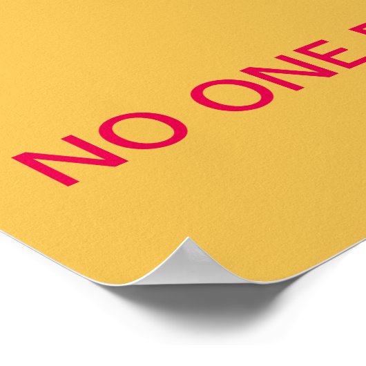 - niemand anders zal het voor jou doen poster (Hoek)