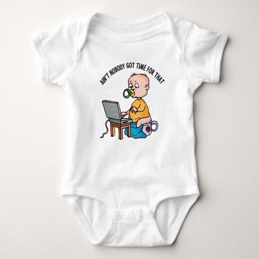 Niemand-Baby Jersey Bodysuit (Voorkant)