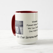 Niemand begrijpt ons* zoals de VS* Mok (Voorkant links)