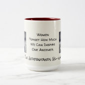 Niemand begrijpt ons* zoals de VS* Tweekleurige Koffiemok (Center)