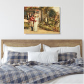 Niemand behalve de dapperen verdienen de rechtvaar canvas afdruk (Insitu (Slaapkamer))