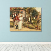 Niemand behalve de dapperen verdienen de rechtvaar canvas afdruk (Insitu (Houten vloer))