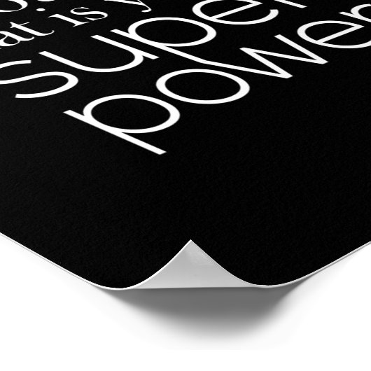 niemand ben jij en dat is jouw superkracht poster (Hoek)