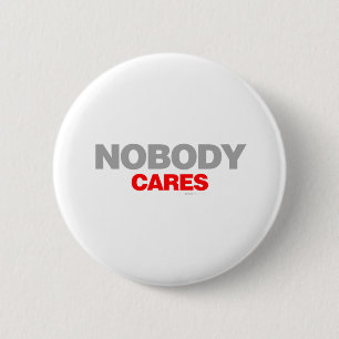 Niemand Cares - trieste schreeuwende emo houdt gra Ronde Button 5,7 Cm
