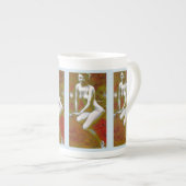 "Niemand die je kent" Fine Porcelain-Mok Porselein Kop (Voorkant rechts)