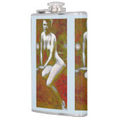 "Niemand die je kent" fles met vinylwikkel Heupfles (Links)