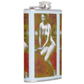 "Niemand die je kent" fles met vinylwikkel Heupfles (Rechts)