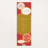 "Niemand die je kent" Yoga Mat (Achterkant)