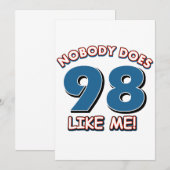 Niemand doet 98 zoals ik! (Voorkant / Achterkant)