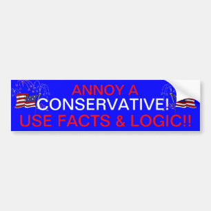 NIEMAND EEN CONSERVATIEF! BUMPERSTICKER