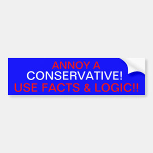 NIEMAND EEN CONSERVATIEF! BUMPERSTICKER