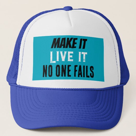 niemand faalt trucker pet (Voorkant)