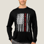 Niemand geeft er om harder te werken Grappig Gag Tri-Blend Shirt (Voorkant volledig)