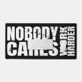 Niemand geeft erom harder te werken motivatie zwar bureaumat (Keyboard & Muis)
