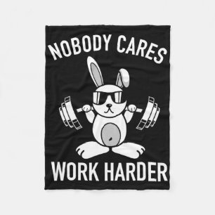 Niemand geeft meer om werken - Fitness Bunny Worko Fleece Deken