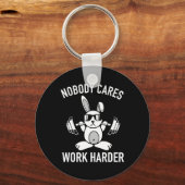 Niemand geeft meer om werken - Fitness Bunny Worko Sleutelhanger (Voorkant)