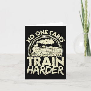 Niemand geeft om de trein Harder Gym Locomotief Ge Kaart