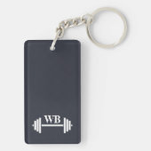 Niemand geeft om harder werken Gym Sarcastische Sl Sleutelhanger (achterkant)