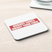 Niemand geeft om je fixie bier onderzetter (Linkerzijde)