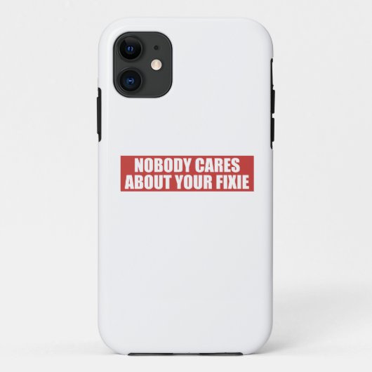 Niemand geeft om je fixie Case-Mate iPhone case (Achterkant)