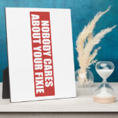 Niemand geeft om je fixie fotoplaat (Zijkant)