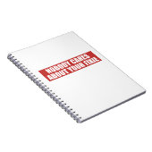 Niemand geeft om je fixie notitieboek (Rechterzijde)