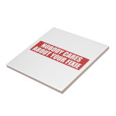 Niemand geeft om je fixie tegeltje (Zijkant)