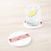 Niemand geeft om je fixie zandsteen onderzetter (Zijkant)