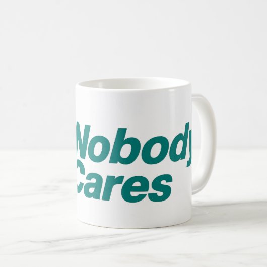 Niemand geeft om Mok (Voorkant rechts)