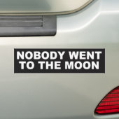 Niemand ging naar de Mon FLAT EARTH BUMPERSTICKER (Op auto)