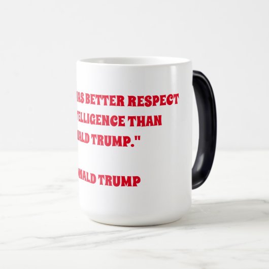 NIEMAND HEEFT BETER RESPECT VOOR INTELLIGENTIE... MAGISCHE MOK (Voorkant rechts)