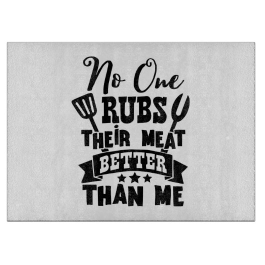 Niemand heeft beter vlees dan ik snijplank (Voorkant)