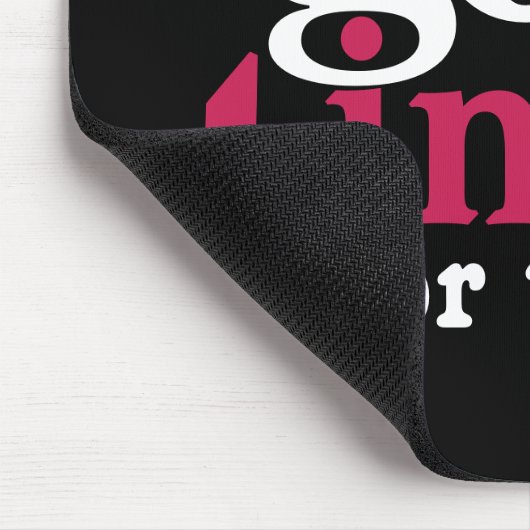 Niemand heeft daar tijd voor. muismat (Hoek)