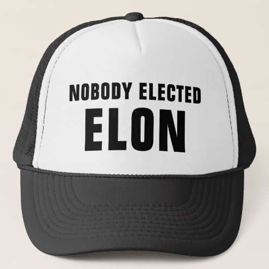 Niemand heeft gekozen voor Elon™ Trucker Hat Pet (Voorkant)