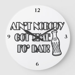 Niemand heeft tijd voor dat gegeven grote klok