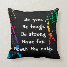 [Niemand herinnert zich goed meisje] Verf Splatter Kussen