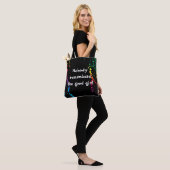 [Niemand herinnert zich goed meisje] Verf Splatter Tote Bag (Op model)