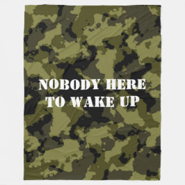 Niemand hier is wakker fleece deken