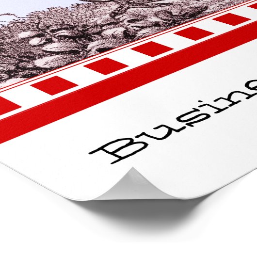 Niemand hier, maar wij eten de keuken van ons land poster (Hoek)