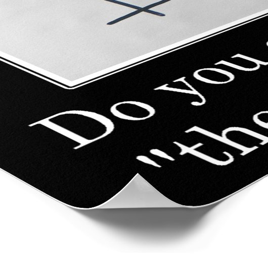 Niemand hier weet wat ze doen (S) Poster (Hoek)