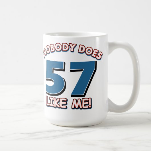 Niemand houdt 57 van mij! koffiemok (Rechts)