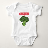 Niemand houdt van broccoli - Gift for Vegetable Lo Romper (Voorkant)